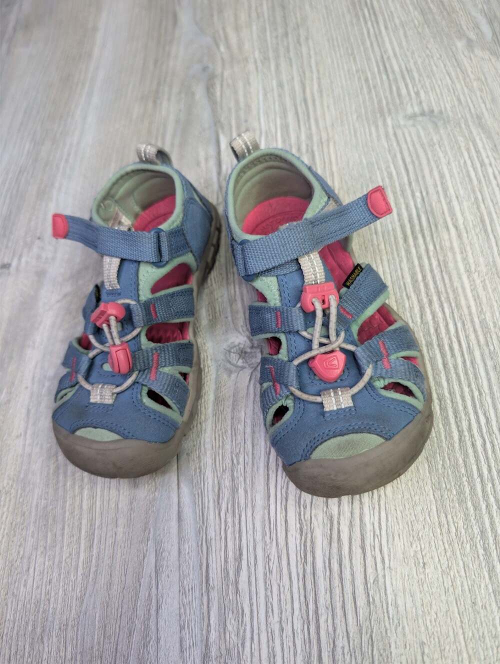Keen Seacamp II CNX Youth Closed-Toe Sandals Blue/Pink
